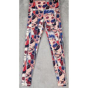 CVG Constantly Varied Gear Capri Leggings Womens XS Pop Art Squat Proof Apparel